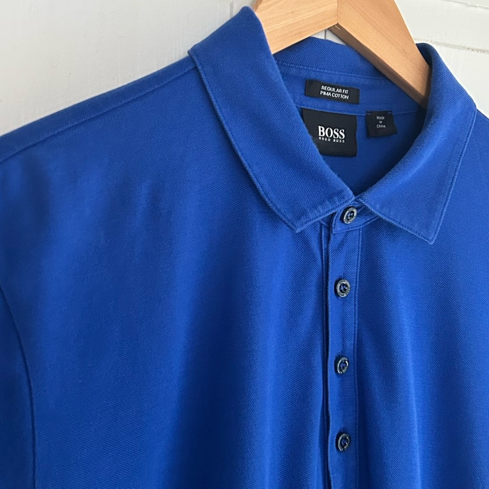 Hugo Boss Men’s Size XL Regular Fit Short Sleeve Pima Cotton Polo - Picture 12 of 14